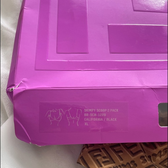 Fendi X Skims skimpy scoop neck bralette **RARE - Picture 2 of 6